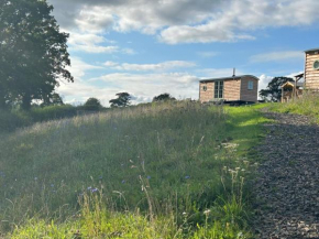 Stunning shepherdHut WoodBurner OpenViews Barbeque